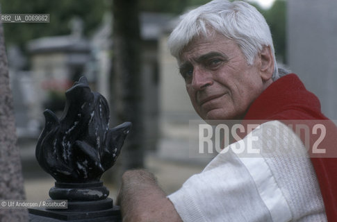 Hungarian writer Miklos Meszoly. Paris, June 12, 1990 - ©Ulf Andersen/Rosebud2