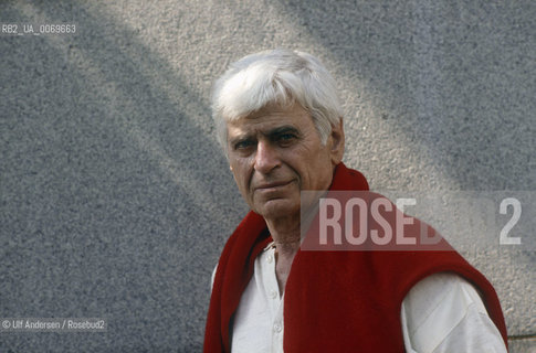 Hungarian writer Miklos Meszoly. Paris, June 12, 1990 - ©Ulf Andersen/Rosebud2