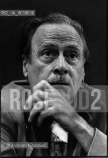 Canadian philosopher and sociologist Marshall McLuhan. Paris, May 15, 1974 - ©Ulf Andersen/Rosebud2