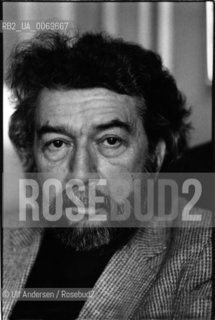 French writer Alain Robbe Grillet. Paris, January 25, 1985 - ©Ulf Andersen/Rosebud2