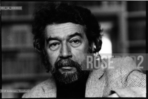 French writer Alain Robbe Grillet. Paris, January 25, 1985 - ©Ulf Andersen/Rosebud2