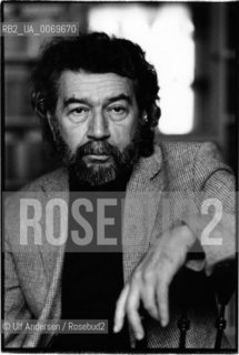 French writer Alain Robbe Grillet. Paris, January 25, 1985 - ©Ulf Andersen/Rosebud2