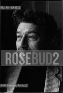 French writer Alain Robbe Grillet. Paris, January 25, 1985 - ©Ulf Andersen/Rosebud2