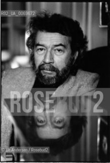 French writer Alain Robbe Grillet. Paris, January 25, 1985 - ©Ulf Andersen/Rosebud2