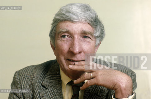 American writer John Updike. Paris, April 18, 1986 - ©Ulf Andersen/Rosebud2