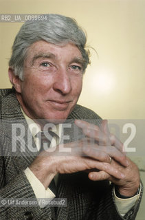 American writer John Updike. Paris, April 18, 1986 - ©Ulf Andersen/Rosebud2