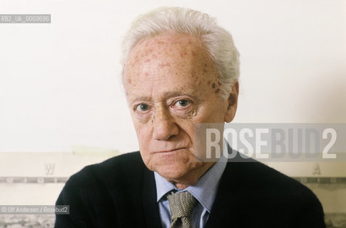 Polish writer and essayist Kazimierzs Brandys. Paris, December 3, 1991 - ©Ulf Andersen/Rosebud2