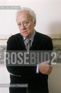 Polish writer and essayist Kazimierzs Brandys. Paris, December 3, 1991 - ©Ulf Andersen/Rosebud2