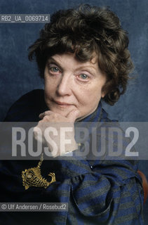 English writer Muriel Spark. Paris, March 15, 1987 - ©Ulf Andersen/Rosebud2