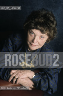 English writer Muriel Spark. Paris, March 15, 1987 - ©Ulf Andersen/Rosebud2