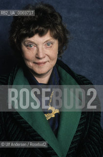 English writer Muriel Spark. Paris, March 15, 1987 - ©Ulf Andersen/Rosebud2