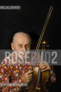 French jazz violonist Stephane Grapelli. Paris, January 12, 1988 - ©Ulf Andersen/Rosebud2