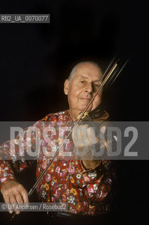 French jazz violonist Stephane Grapelli. Paris, January 12, 1988 - ©Ulf Andersen/Rosebud2