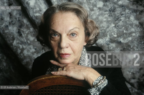 Spanish writer Sophia de Mello Breyner. Paris, November 20, 1988 - ©Ulf Andersen/Rosebud2