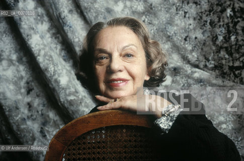 Spanish writer Sophia de Mello Breyner. Paris, November 20, 1988 - ©Ulf Andersen/Rosebud2