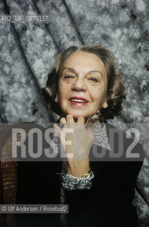 Spanish writer Sophia de Mello Breyner. Paris, November 20, 1988 - ©Ulf Andersen/Rosebud2