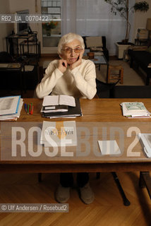 French writer Annie Saumont. Paris January 5, 2012 - ©Ulf Andersen/Rosebud2