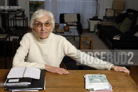 French writer Annie Saumont. Paris January 5, 2012 - ©Ulf Andersen/Rosebud2