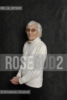 French writer Annie Saumont. Paris January 5, 2012 - ©Ulf Andersen/Rosebud2