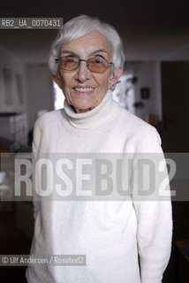 French writer Annie Saumont. Paris January 5, 2012 - ©Ulf Andersen/Rosebud2