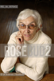 French writer Annie Saumont. Paris January 5, 2012 - ©Ulf Andersen/Rosebud2