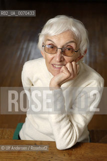 French writer Annie Saumont. Paris January 5, 2012 - ©Ulf Andersen/Rosebud2