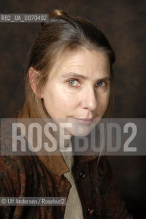 American writer Lionel Shriver. Paris, January 11, 2012 ©Ulf Andersen/Rosebud2