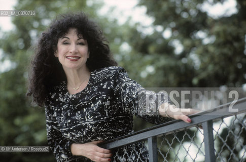 American writer Diane Ackerman. Paris,  june 7, 1991 - ©Ulf Andersen/Rosebud2