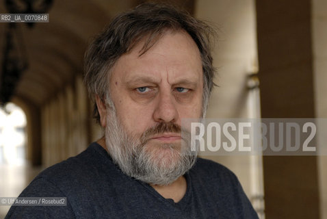 Slovenian philosopher Slavoj Zizek. Paris March 10, 2012 - ©Ulf Andersen/Rosebud2