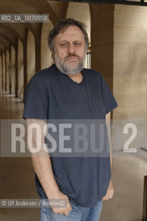 Slovenian philosopher Slavoj Zizek. Paris March 10, 2012 - ©Ulf Andersen/Rosebud2