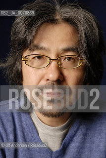 Japanese writer Hideo Furukawa. Paris, march 19, 2012 - ©Ulf Andersen/Rosebud2