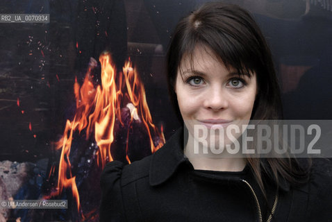 Finnish writer Riikka Pulkkinen. Paris, march 17, 2012 - ©Ulf Andersen/Rosebud2