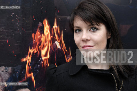 Finnish writer Riikka Pulkkinen. Paris, march 17, 2012 - ©Ulf Andersen/Rosebud2