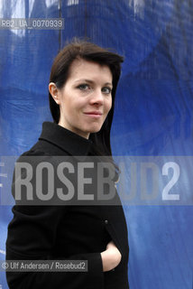 Finnish writer Riikka Pulkkinen. Paris, march 17, 2012 - ©Ulf Andersen/Rosebud2