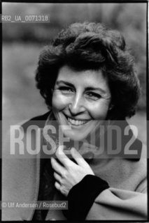 Italian historian Benedetta Craveri. Paris, january 1987 - ©Ulf Andersen/Rosebud2