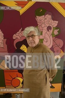 Valerio Adami, Italian painter in his studio. Paris, October 9, 2012 - ©Ulf Andersen/Rosebud2