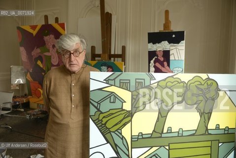 Valerio Adami, Italian painter in his studio. Paris, October 9, 2012 - ©Ulf Andersen/Rosebud2