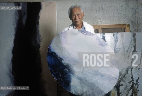 Zao Wou Ki, French-Chinese painter in his studio in 1988. ©Ulf Andersen/Rosebud2