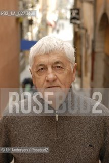 Italian writer Loriano Macchiavelli. Lyon, April 1, 2007 - ©Ulf Andersen/Rosebud2