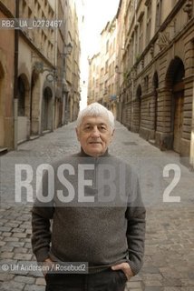 Italian writer Loriano Macchiavelli. Lyon, April 1, 2007 - ©Ulf Andersen/Rosebud2