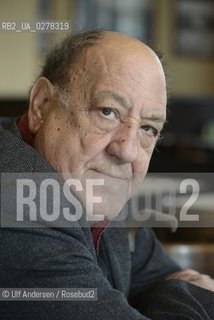 Javier Tomeo, Spanish writer, in Barcelona, January 2013. ©Ulf Andersen/Rosebud2
