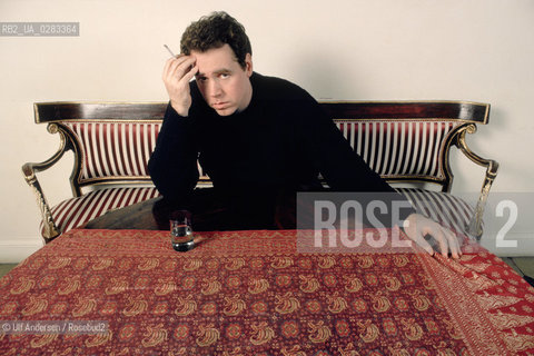 Bret Easton Ellis in his hotel room in Paris during promotion for his book. ©Ulf Andersen/Rosebud2
