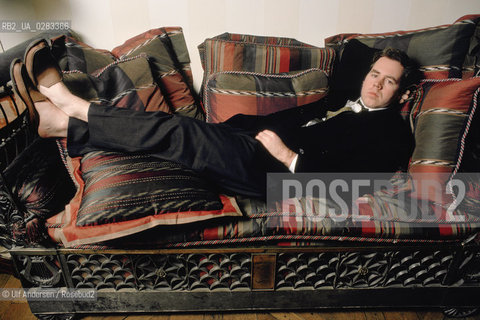 Bret Easton Ellis in his hotel room in Paris during promotion for his book. ©Ulf Andersen/Rosebud2