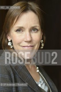 LYON, FRANCE - APRIL 5: Asa Larsson, Swedish writer poses during portrait session held on April 5, 2014 in Lyon, France. (Photo by ©Ulf Andersen/Rosebud2