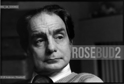 Italian writer Italo Calvino. Paris, February 6, 1978 - ©Ulf Andersen/Rosebud2