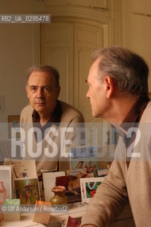 French author Patrick Modiano at home in Paris. ©Ulf Andersen/Rosebud2