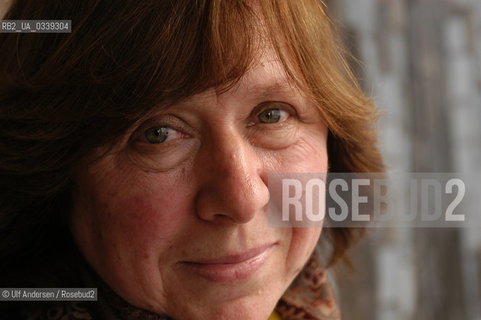 Svetlana Alexievich, Belarusian, journalist and writer. Svetlana Alexievich. Svetlana Alexijewitsch.©Ulf Andersen/Rosebud2