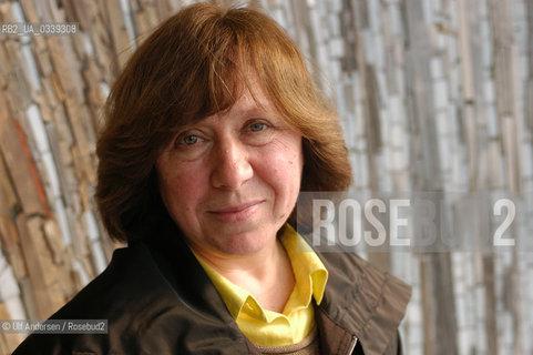 Svetlana Alexievich, Belarusian, journalist and writer. Svetlana Alexievich. Svetlana Alexijewitsch.©Ulf Andersen/Rosebud2