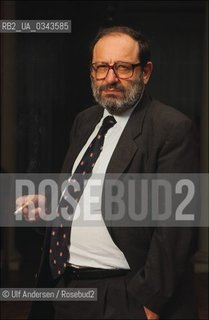 Umberto Eco, Italian writer in 1991. ©Ulf Andersen/Rosebud2