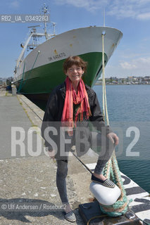 Catherine Poulain, French writer in Saint Malo, France..Prix Nicolas Bouvier 2016.Prix Joseph Kessel 2016.Prix des gens de mer 2016.Prix des Compagnies de pêches 2016 ©Ulf Andersen/Rosebud2